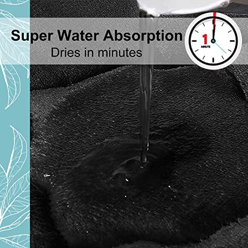 OLANLY Memory Foam Bath Mat Rug 47x24, Ultra Soft and Absorbent Bathroom Rugs, Non-Slip, Comfortable, Machine Washable Bath Carpet for Bathroom Floor, Tub, Shower and Home Decor Accessories, Black - Image 5