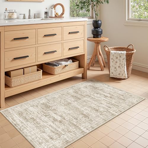 2x4 Rug Runners for Hallways Non Slip,Brown - Image 4