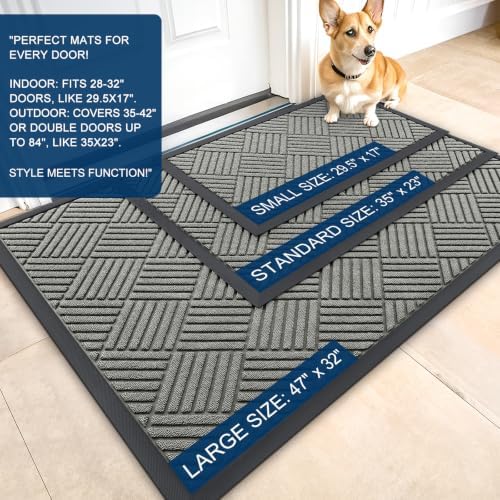 OLANLY Front Door Mat Outside Entrance 47x23, Waterproof Heavy-Duty Doormat - Image 2