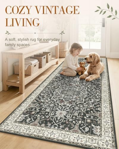 OLANLY 2'6"x12' Washable Runner Rug, Non Slip Carpet for Hallway Kitchen - Image 3