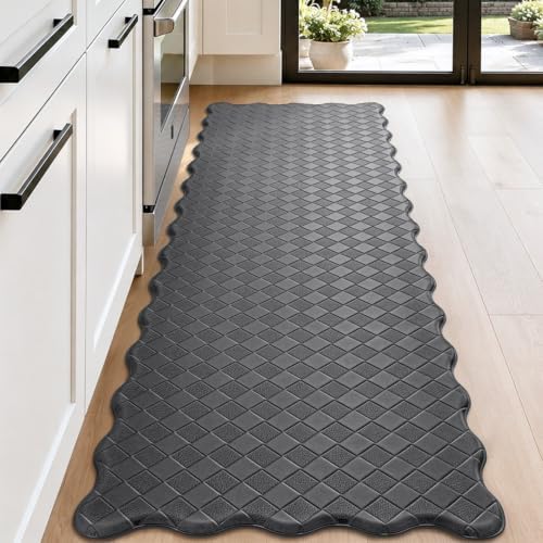 DEXI Kitchen Floor Mats Cushioned Anti Fatigue, 23x71 Runner Rugs Grey by DEXI