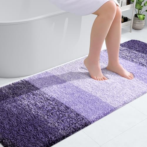 OLANLY Bathroom Runner Rug 70x20, Extra Soft Absorbent Microfiber Bath Rugs by OLANLY