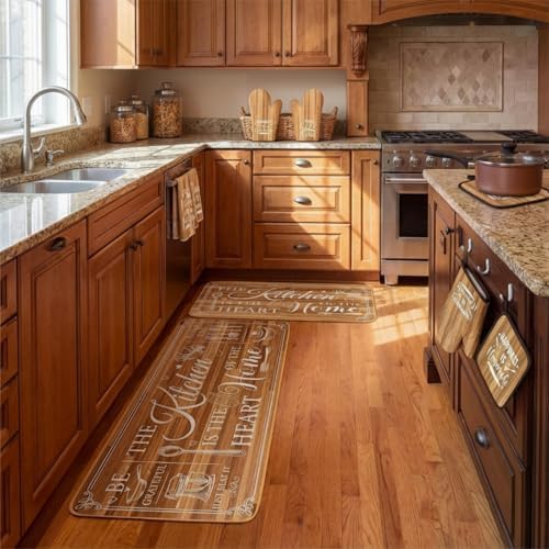 Fourluoo 10 Pcs Farmhouse Wood Grain Kitchen Set - Image 4