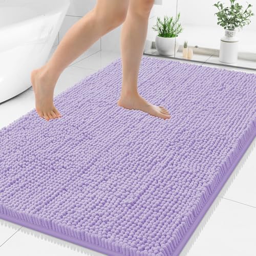 Smiry Bathroom Rugs 48X32, Luxury Chenille Extra Soft Absorbent Bath Mat by Smiry