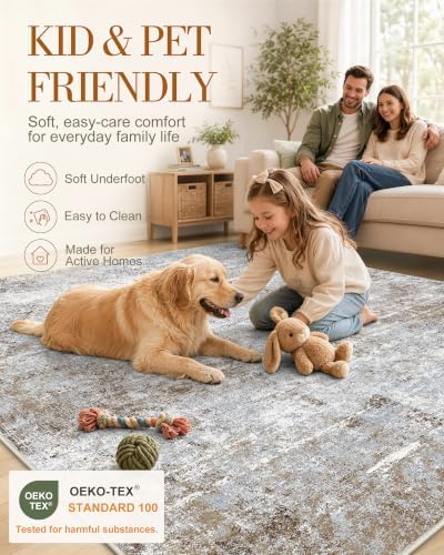 OLANLY 2'6"x14' Washable Runner Rug, Non Slip Carpet for Hallway Kitchen - Image 5
