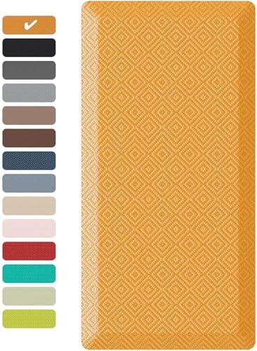 Ophanie Kitchen mats for Floor, 3/4 inch Thick, Kitchen Rugs, 20x39 Anti Fatigue Standing Cushioned Mat,Waterproof,Comfort Ergonomic mat for Office, Home,Sink with 99+ Pairs of Anti-Slip Bottom Ridges by Ophanie