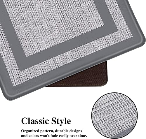 Mattitude Kitchen Mats Set of 2,Cushioned Anti-Fatigue Non-Skid Rug Sets - Image 3