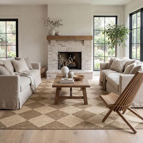 nuLOOM Sabina Brown Trellis Power Loomed Indoor/Outdoor Area Rug, 9' 6" x 12' by nuLOOM