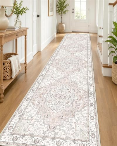 OLANLY 2'6"x14' Washable Runner Rug, Non Slip Carpet for Hallway Kitchen by OLANLY