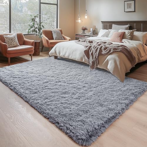 Chicrug Soft Area Rugs for Bedroom Living Room Plush Fluffy Rug 6x9 - Image 5