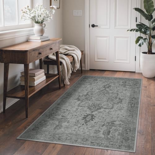 GENIMO Indoor Outdoor Rug, Washable for Patio and Deck, Silver Grey, 3x5 - Image 6