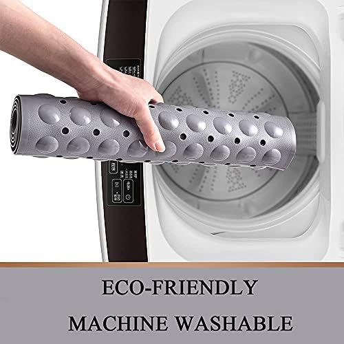 Sheepping Baby Bath Mat for Tub Non Slip Extra Long Cover Bathtub Mat with 200 Big Suction Cups for Toddler Infant Kids 40 X 16 Inch - Eco Friendly ,Machine Washable Shower Mat (Grey) - Image 6
