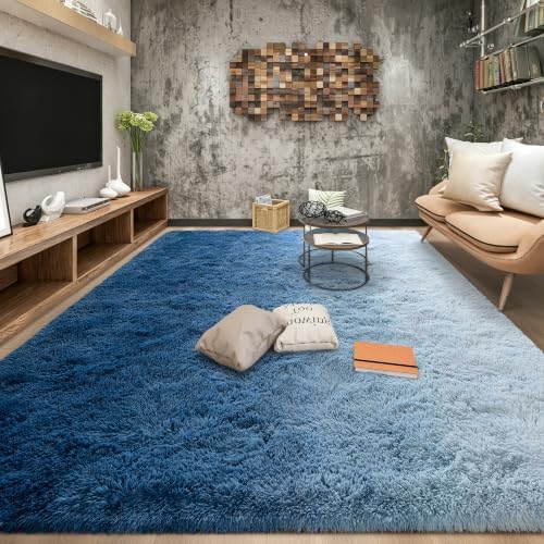 Tepook Fluffy Rugs for Living Room, Area Rug 8x10 Soft Carpet for Bedroom - Image 3