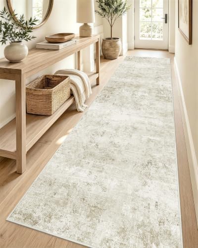 OLANLY 2'6"x12' Washable Runner Rug, Non Slip Carpet for Hallway Kitchen by OLANLY
