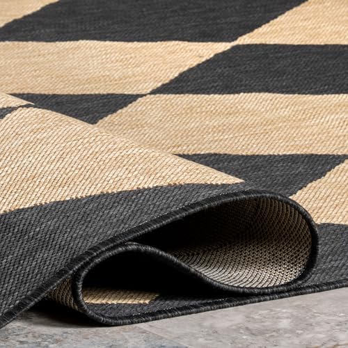 nuLOOM Sabina Dark Grey Trellis Indoor/Outdoor Runner Rug, 2' x 10' - Image 7