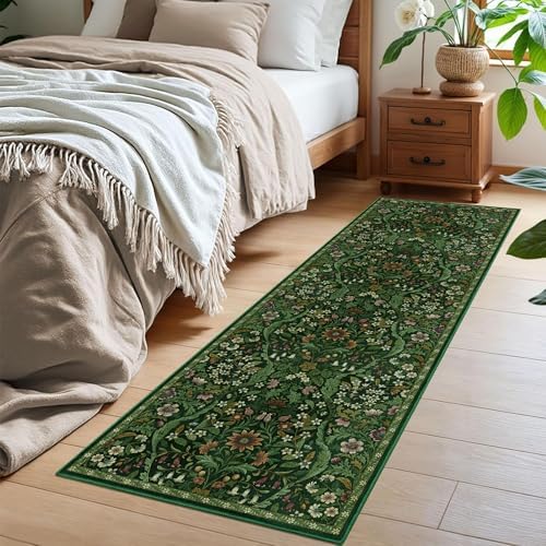 2x6 Floral Runner Rug for Kitchen Washable Hallway Runner Rug - Image 4