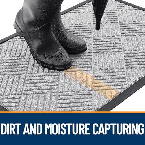 OLANLY Front Door Mat Outside Entrance 35x23, Waterproof Heavy-Duty Doormat - Image 3