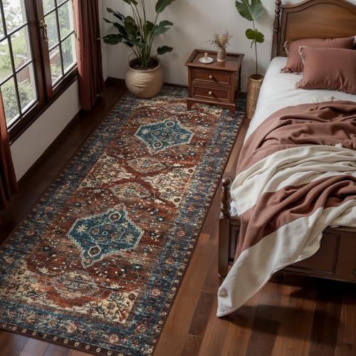 Tangsoo Oriental 2x6 Washable Runner Rugs for Hallways, Non Slip Runner Rug - Image 3