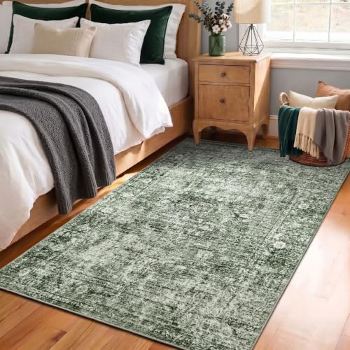 Homemate Washable Rug 4x6 Area Rugs - Vintage Rugs for Living Room - Image 3