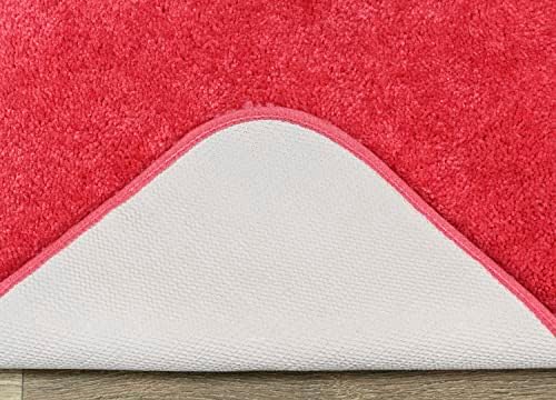 Garland Rug Traditional Nylon Washable Pink Hibiscus 3 Piece Set - Lid, Contour, Bath Rug - Soft, Absorbent, and Stylish for Your Bathroom - Image 5