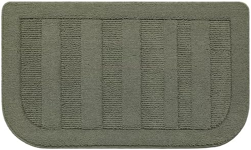 BEQHAUSE 24x40 Inch Kitchen Rugs Non Slip Washable Kitchen Sink Rug, Green by BEQHAUSE