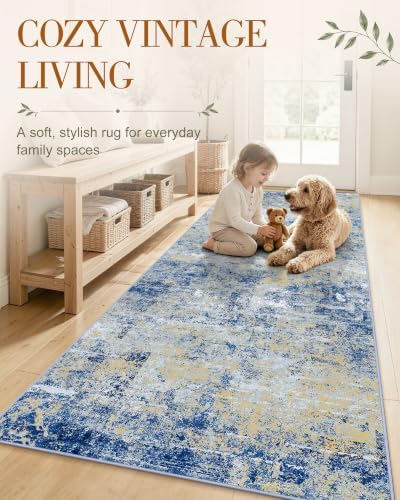 OLANLY 2'6"x14' Washable Runner Rug, Non Slip Carpet for Hallway Kitchen - Image 3