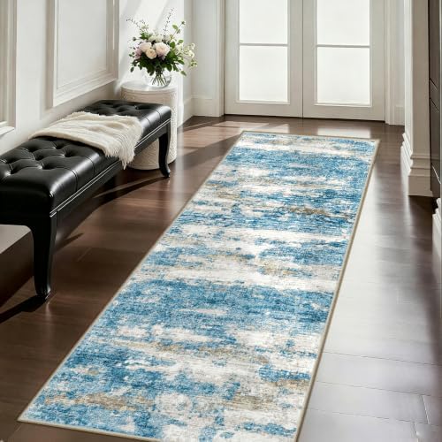Washable Runners for Hallway 2x6 Runner Rug,Ultra-Thin Kitchen Runner Rugs,Non-Slip Backing Entryway Rug Runner,Abstract Carpet for Hallways,Bedroom,Dining,Laundry Room by Unknown