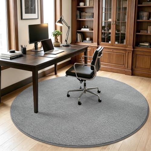 Keeko Round Area Rug 4ft for Living Room Bedroom,Soft Washable Circle Rug - Image 6