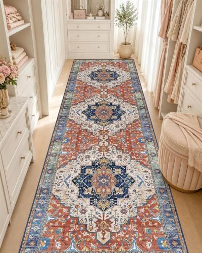 OLANLY 2x7 Washable Runner Rug, Soft Non Slip Carpet for Hallway Kitchen by OLANLY