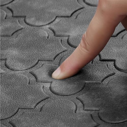 WISELIFE Kitchen Mat, Cushioned Anti Fatigue Floor Mat, 17.3"x28" Grey - Image 5