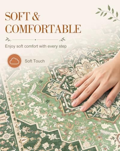 OLANLY 2x7 Washable Runner Rug, Soft Non Slip Carpet for Hallway Kitchen - Image 4