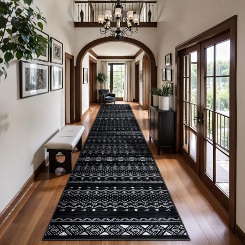 SERISSA 2x14 Washable Non-Slip Boho Runner Rug for Hallway by SERISSAHomeDecorCollection