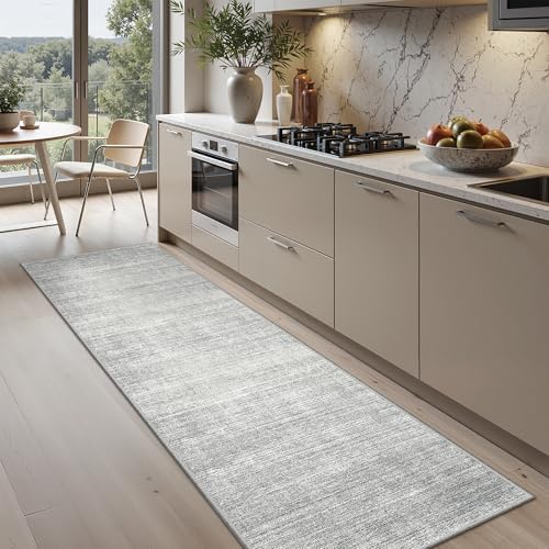 Valenrug 2x5 Rug Runners for Hallways, Washable Runner Rug Non Slip, Grey - Image 5