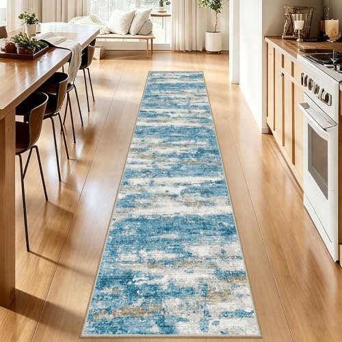 Kitchen Runner Rug 2x12 Runners Rug for Hallways Non-Slip,Long Abstract Rug Runners,Stain Resistant Soft Washable 12 ft Runner Rugs,Ultra-Thin Carpet for Entryway,Dining,Laundry Room by Unknown