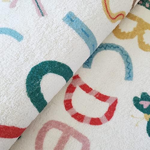 Poowe ABC Kids Rug Round Alphabet Soft Area Rugs Non Slip for Bedroom Classroom(Round 39.4") - Image 6
