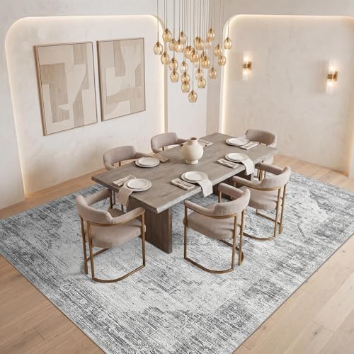 Garvee Grey Boho 10x13 Area Rugs for Living Room Bedroom - Image 3