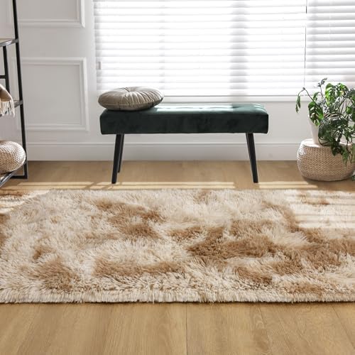 Tepook Fluffy Runner Rugs for Bedroom Aesthetic 2x6 Shag Soft Bedside Rug - Image 6