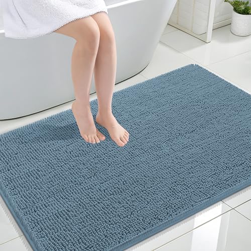 OLANLY Large Bathroom Rugs 44x32, Extra Soft Absorbent Chenille Bath Rugs by OLANLY