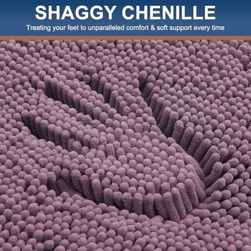 Smiry Toilet Rugs U-Shaped 24x20, Extra Soft Absorbent Contoured Bath Mat - Image 3