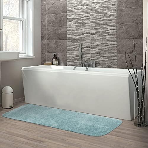 Garland Rug Traditional Nylon Washable Sea Foam 22" X 60" Bath Rug - Soft, Absorbent, And Stylish for Your Bathroom - Image 2