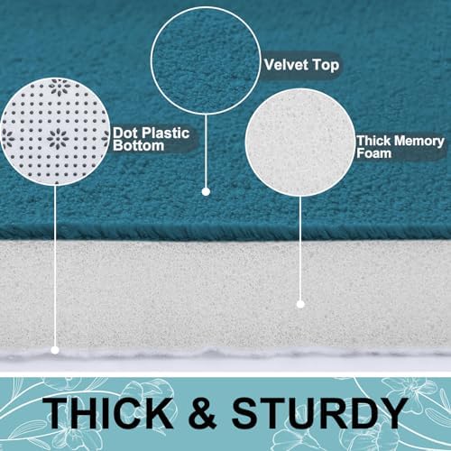 Smiry Memory Foam Bath Mat 59x20, Extra Soft and Absorbent Bathroom Rugs - Image 3