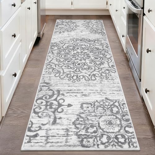 HEBE Hallway Runner Rug 2'x6', Washable Non Slip Kitchen Rug Runner by HEBE