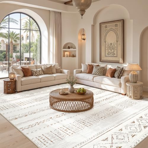 cotiled Boho 5x7 Area Rugs for Living Room: Soft Moroccan Washable Rug - Image 5