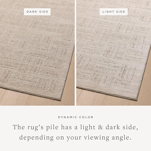 Loloi Amber Lewis Monty Collection MOT-01 Ivory/Taupe 7'-10" x 10', .50" Pile Height, Area Rug - Image 4
