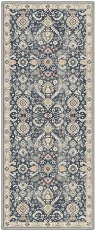 Bavni 2X5 Washable Hallway Runner Rug, Boho Floral Non Slip - Image 4