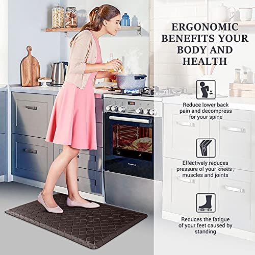 HappyTrends Kitchen Mats for Floor Cushioned Anti-Fatigue Kitchen Rugs - Image 6