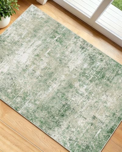 OLANLY 2x3 Washable Small Rug Non Slip Indoor Door Mat for Entryway Bedside by OLANLY