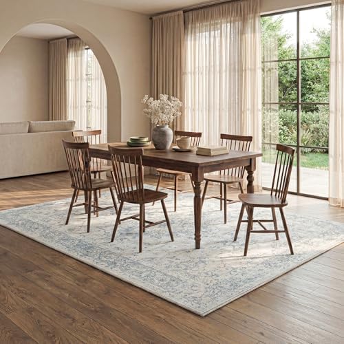 8x10 Washable Area Rug, Soft Area Rugs for Living Room, Non Slip Backing,Short-Pile&Durable Edge Binding, Stain Resistant, The Large Carpet for Bed Room, Dining Room,Office,Playroom - Image 6