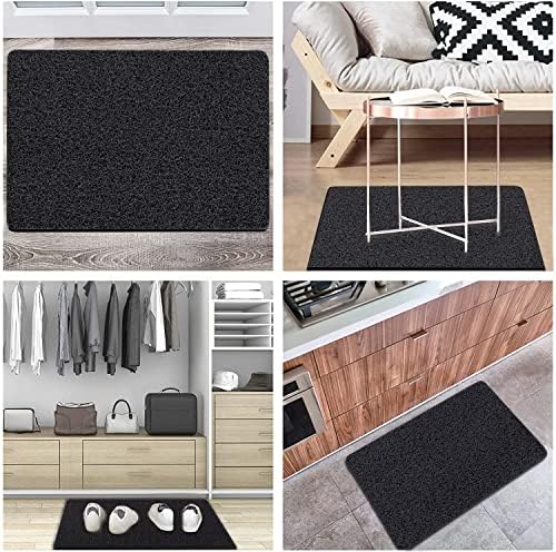 godehone Shower Mats Non Slip Without Suction Cups, PVC Loofah Bathroom Mats, Loofah Mats for Shower and Bathroom, Quick Drying, 23.6× 34.6 Inch, Black - Image 6