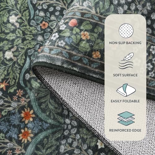 Lahome Floral 10x14 Area Rugs for Living Room, Soft 10x14 Washable Rugs - Image 6